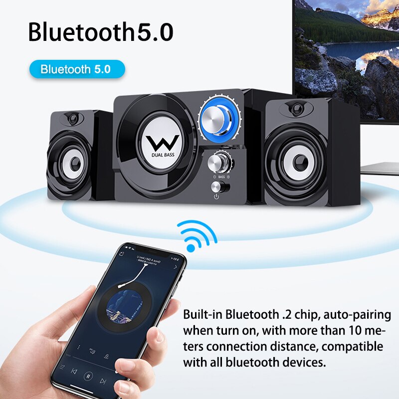 Home Theatre System Caixa De Som Para PC Computer Speakers Altavoces Desktop Bluetooth Speaker Barra De Sonido Para tv Subwoofer