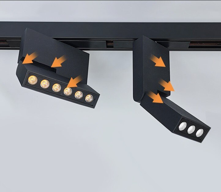 6W 12W Magnetische Spur Lichter Ausgesetzt LED-strahler LED Magnetische Licht Spur Beleuchtung für Heimat Kleidung Einkaufen Einkaufen kunst galerie