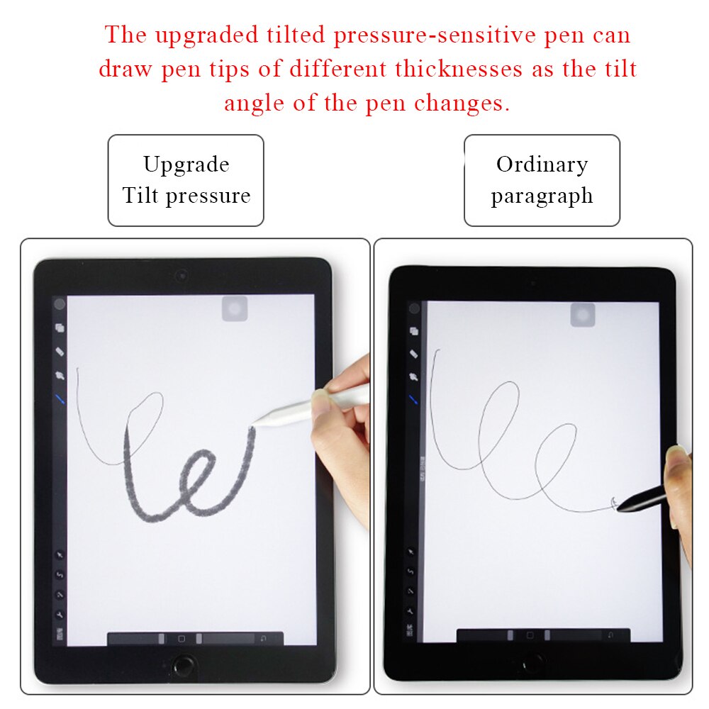 Magnetisk kapacitiv pen tilt trykfølsomhed stylus pen til ipad/ipad pro/ipad air ipad håndflade afvisning stylus pen