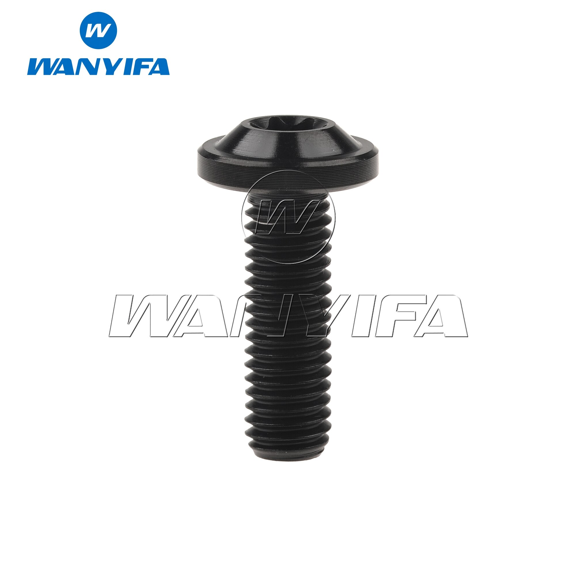 Wanyifa titanium ti bolt  m8 x 20 25 30 60 70mm torx hoved til motorcykel v bremsegafler skrue 1 stk.: M8 x 25mm sort