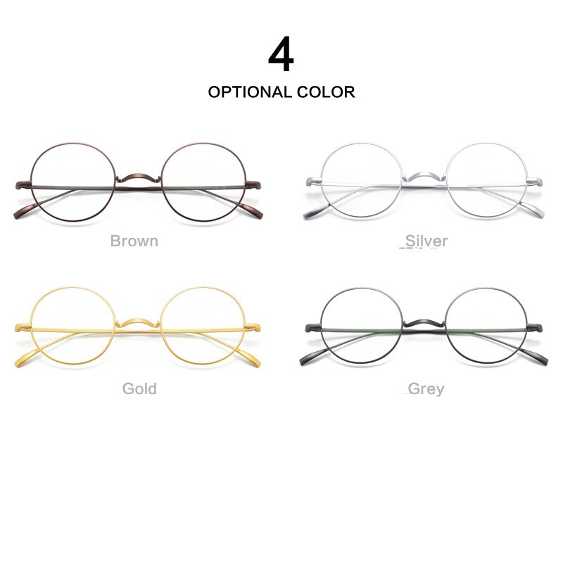 Monture de lunettes B en titane pour hommes, ultraléger, petite, ronde, monture optique, Prescription, nouvelle, Vintage, pour femmes