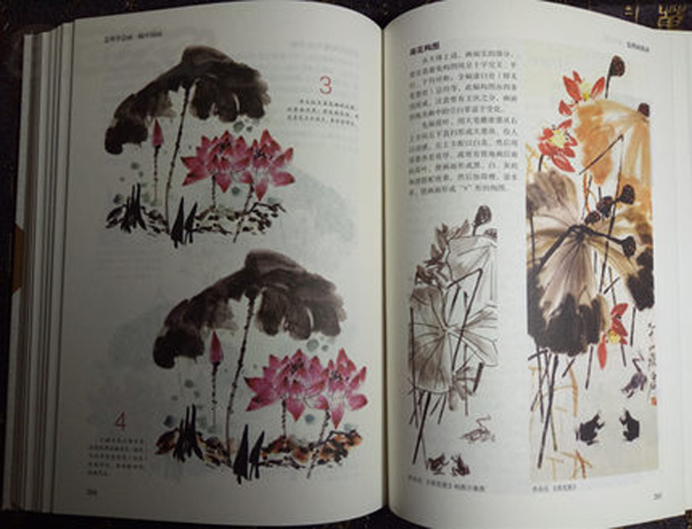 Chinese basic drawing book How to Learn to Draw a Chinese Painting skills for landscape flowers fruits