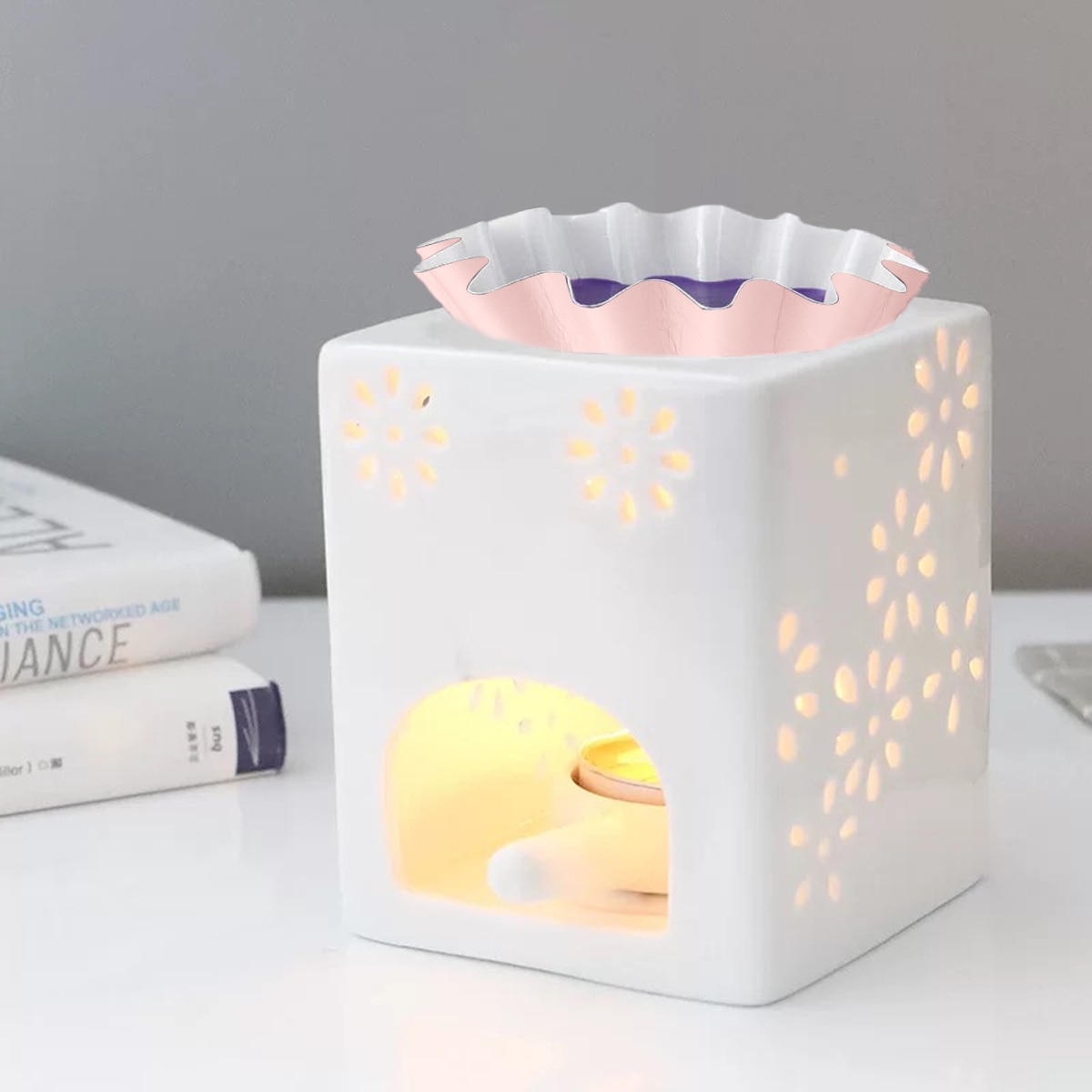 Wax Melt Warmer Liners Reusable Wax Liner Candle Popper Liner Leakproof Wax Tray for Scented Wax Electric Wax Warmers CIQ: pink 100pcs