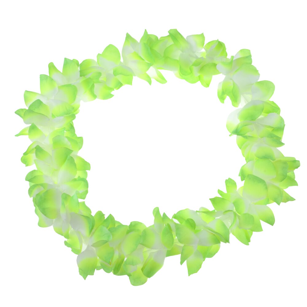 108 cm Flower garland Hawaiian Hula Cloth Garland necklace Party Beach Decor Home decor + Plastic: Green