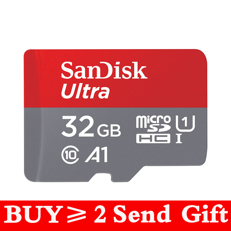 SanDisk Ultra 128GB 64GB 16GB 200GB Memory Cards in micro SD Card 32GB Class 10 80MB/S UHS-I microSDXC SDHC 100% Original: 32G