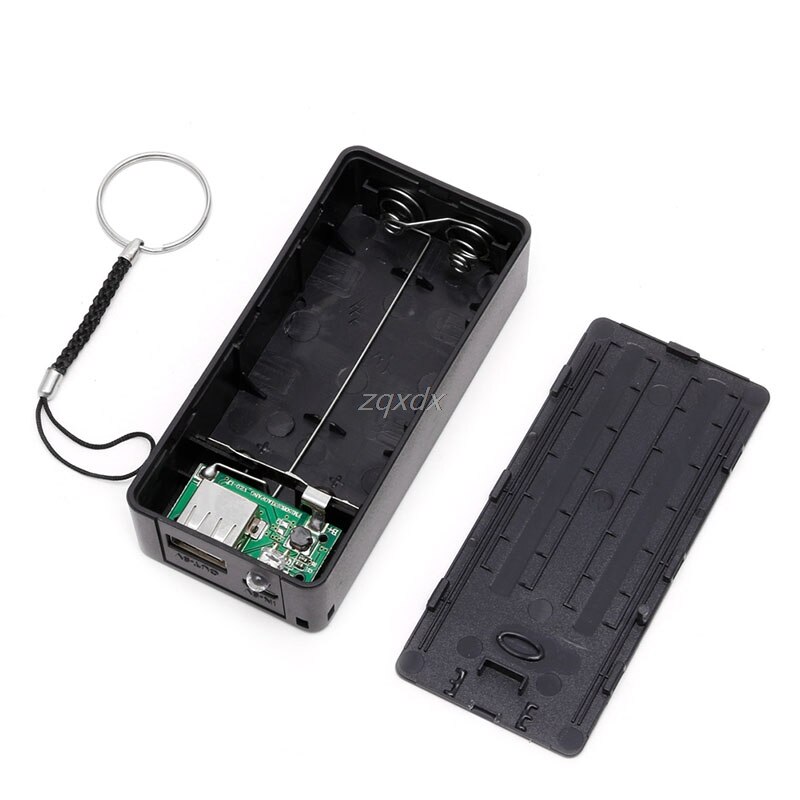 5v 1a 2 x 18650 akku-powerbank-gehäuse mit led-diy-box-ladegerät für handys