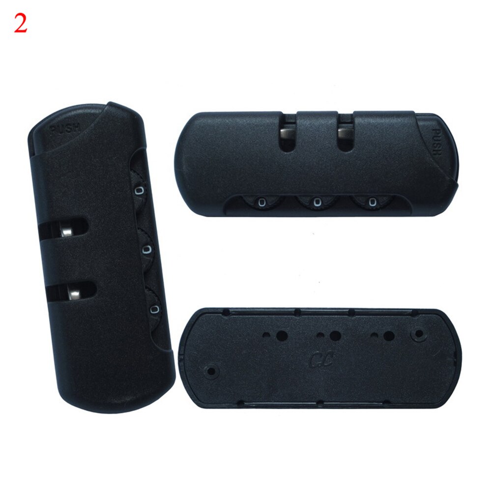 3 Dial Digit Password Combination Padlock Lock Suitcase Luggage Lock Mini Coded Keyed Anti-Theft Locks: 2