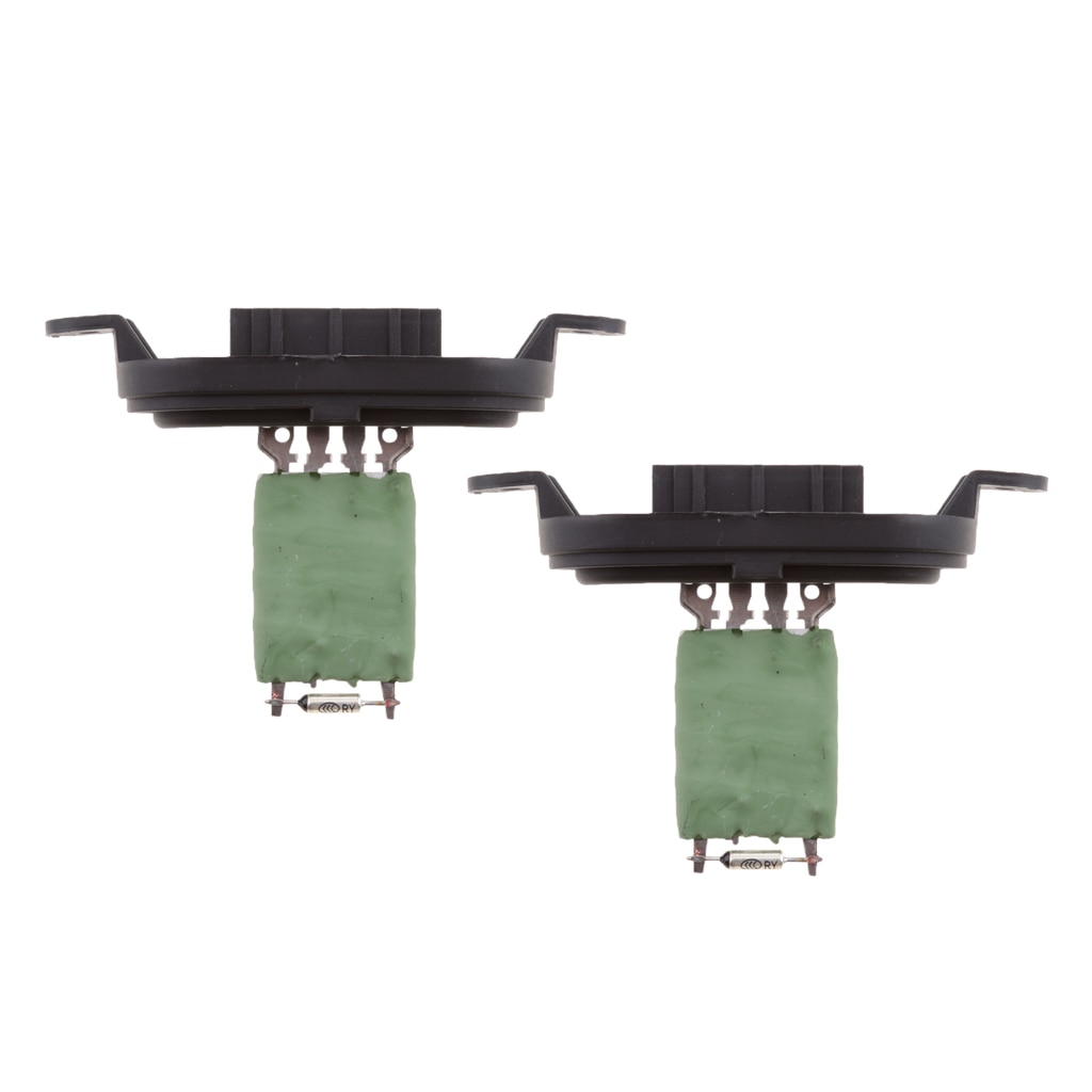 2pcs Fan Motor Fan Resistor Fan Motor Control Resistor Fan For VW Transporter Touareg