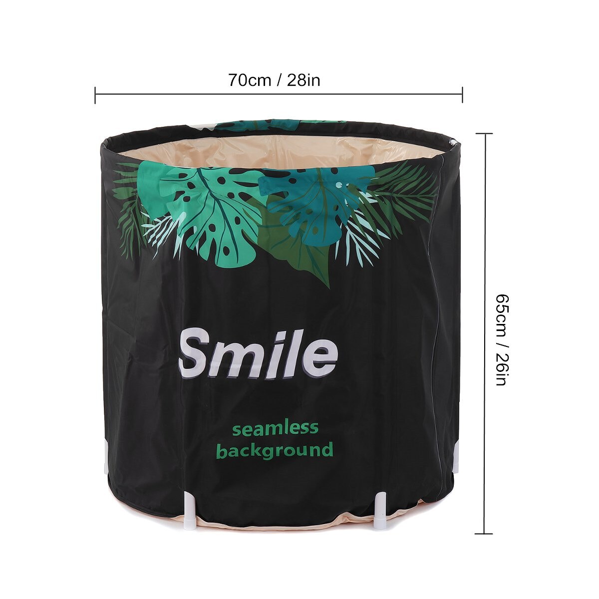 Bath Sauna Portable Bathtub Foldable Free Standing Soaking Bath Tub Easy to Install, Eco-Friendly Bathtub Bathroom Spa Thicken