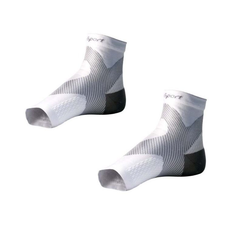 2Stck Knöchel befestigen Kompression Unterstützung Ärmel elastisch atmungsaktiv Pro Verletzung Erholung gemeinsam Schmerzen Fuß Bsketball Fußball Sport Socken: A