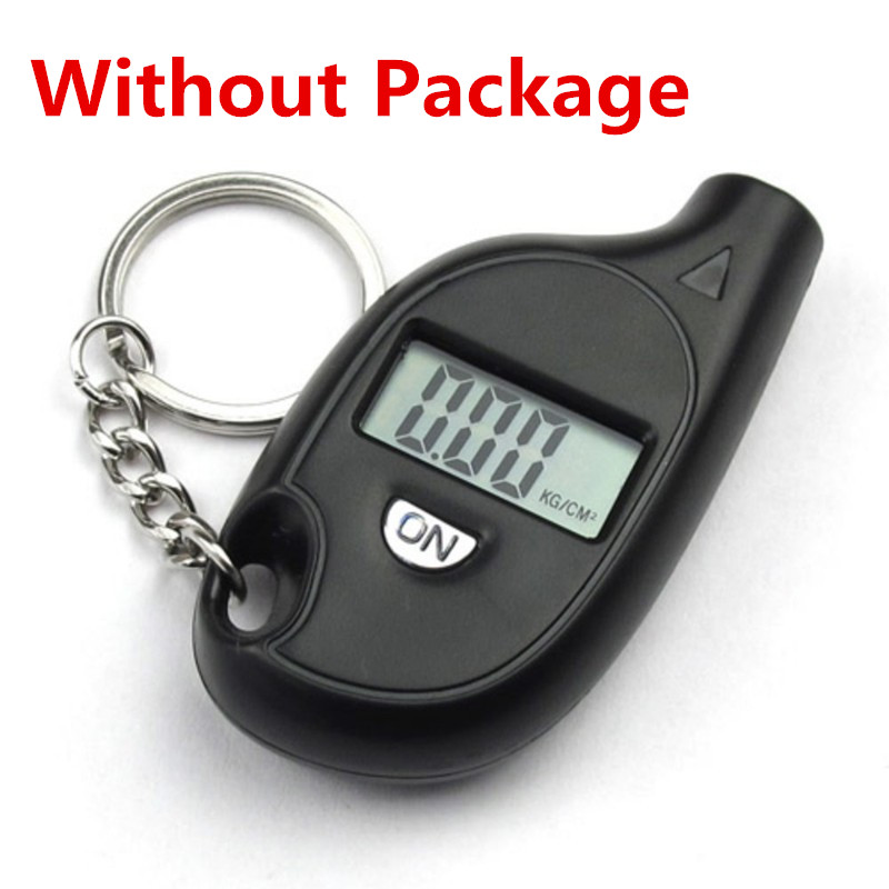 Mini Keychain Portable Digital LCD 2-150 PSI Tire Tyre Wheel Air Pressure Gauge Tester Procession Tool Tire pressure monitor: Without Package