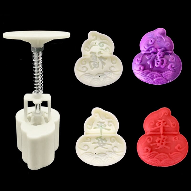 Mooncake Stamp Pattern Plastic Mooncake Moulds 50g 3D Pattern Stamps Cook... – Grandado
