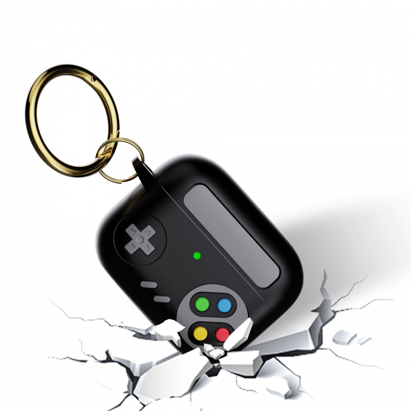 Para AirPods Pro 2 funda generación 1.a consola de juegos Retro estilo protector Air Pod segunda cubierta con llavero Compatible con AirPod 3 4