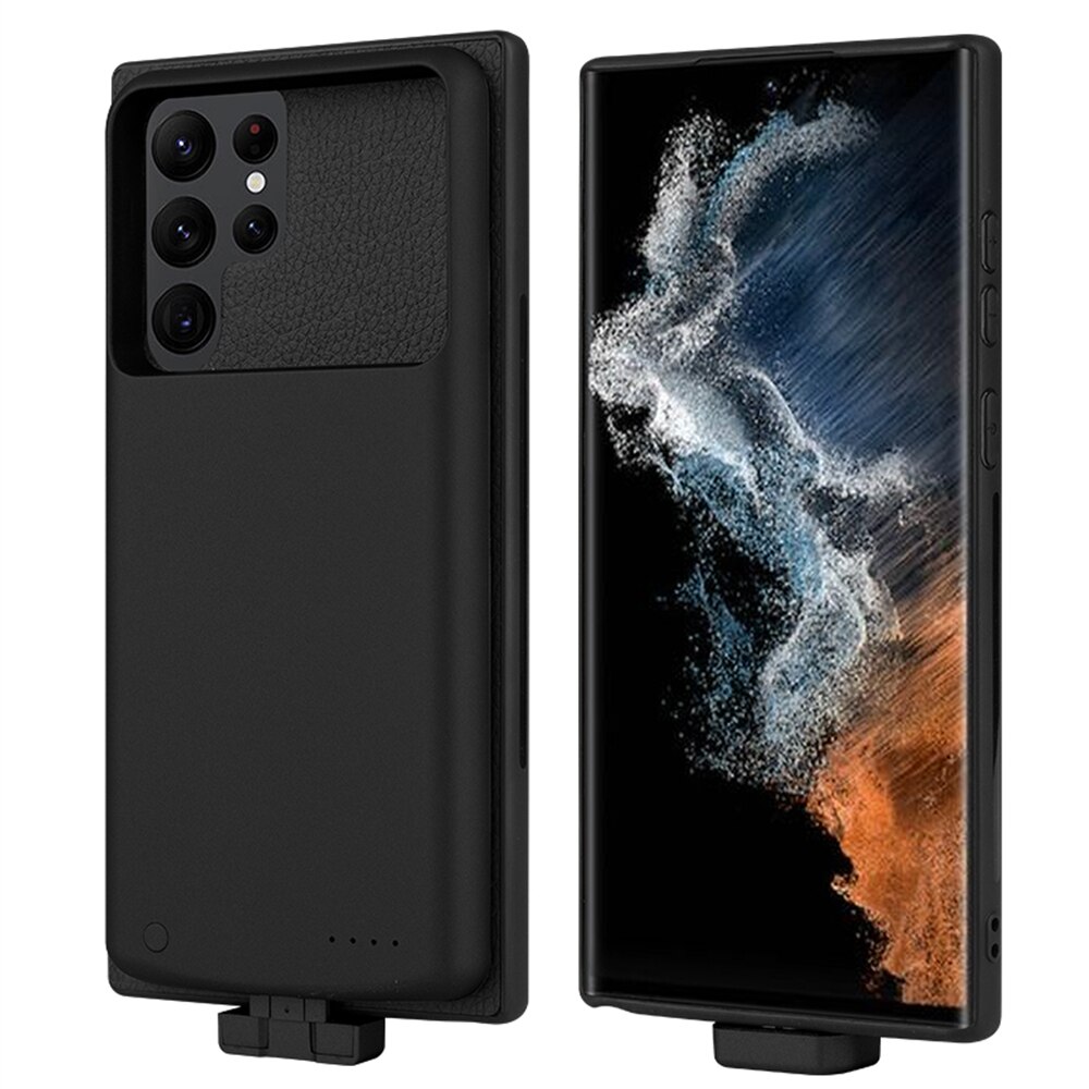 Portable Powerbank Case For Samsung Galaxy S22 Ultra Battery Charger Cases 5000mAh External Battery Power Bank Charging Cover