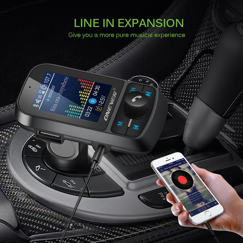 Onever Fm Transmitter Color Screen Aux Modula Grandado