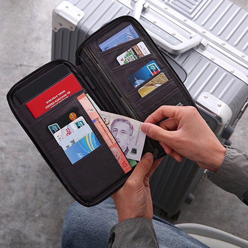 Multi-function Travel Passport Storage Bag Waterproof Portable Card Package WHShopping