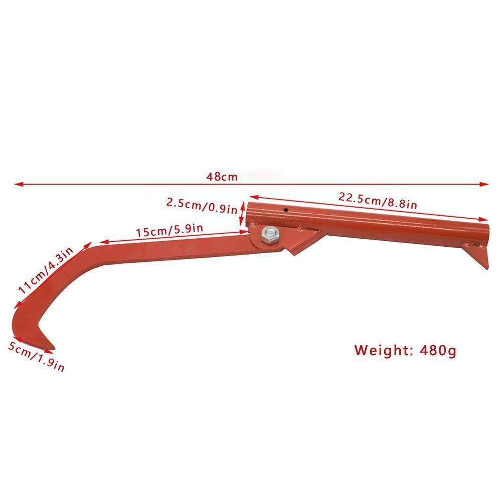 Steel Roller Felling Lever Lifter Log Peavy Home Transport Backyard Rustproof Duty Roller Wood Tool Hook Handle) (no Cant H K3n0