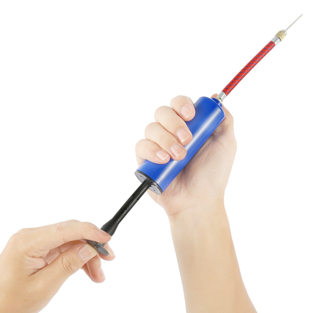 FußBall FußBall Aufblasbare Ball Hand Luftpumpe mit Nadel Kunststoff Inflator Ball Pumpe Nadeln Ventil Adapter einstellen für Basketball