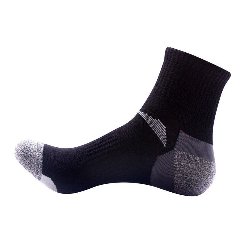 Mannen Outdoor Sneldrogend Sport SocksHiking Camping Fietsen Sokken Half Dikke Sport Running Sokken: B