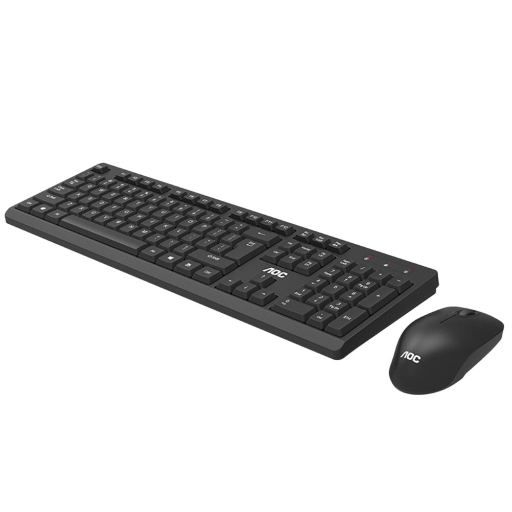 Wireless Home Keyboard USB Silent Keyboard Waterproof Office Keyboard with without Battery (Black): Default Title