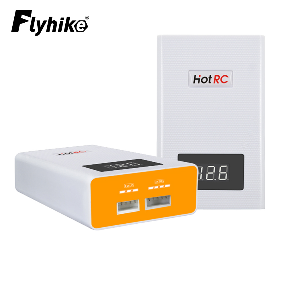 Hotrc A400 Digitale 3S 4S 3000mAh RC Lipo Batterij Balanslader met LED Scherm voor 4s 3s Lipo Batterij Lading