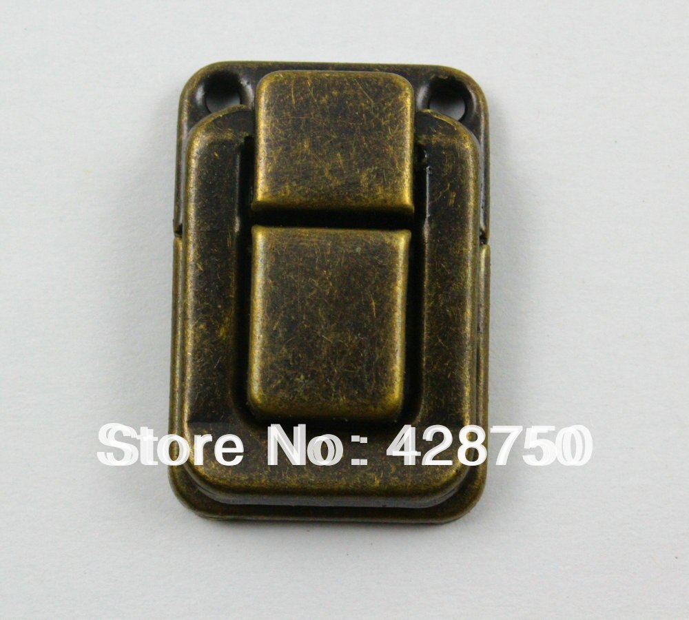 Antique Brass Jewelry Box Hasp Latch Lock 25x38mm with Screws