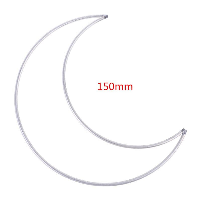 Aro de Metal con forma de Luna para manualidades, hecho a mano, macramé: 150mm