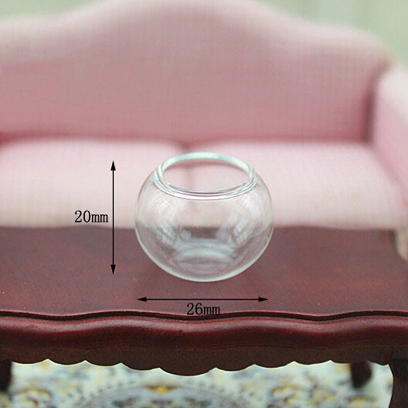 1pc Dollhouse Miniatur Glas Fisch Tank Transparent Aquarium Puppenhaus Hause Ornamente Kinder Spielzeug Puppe Pretend Spielen Spielzeug