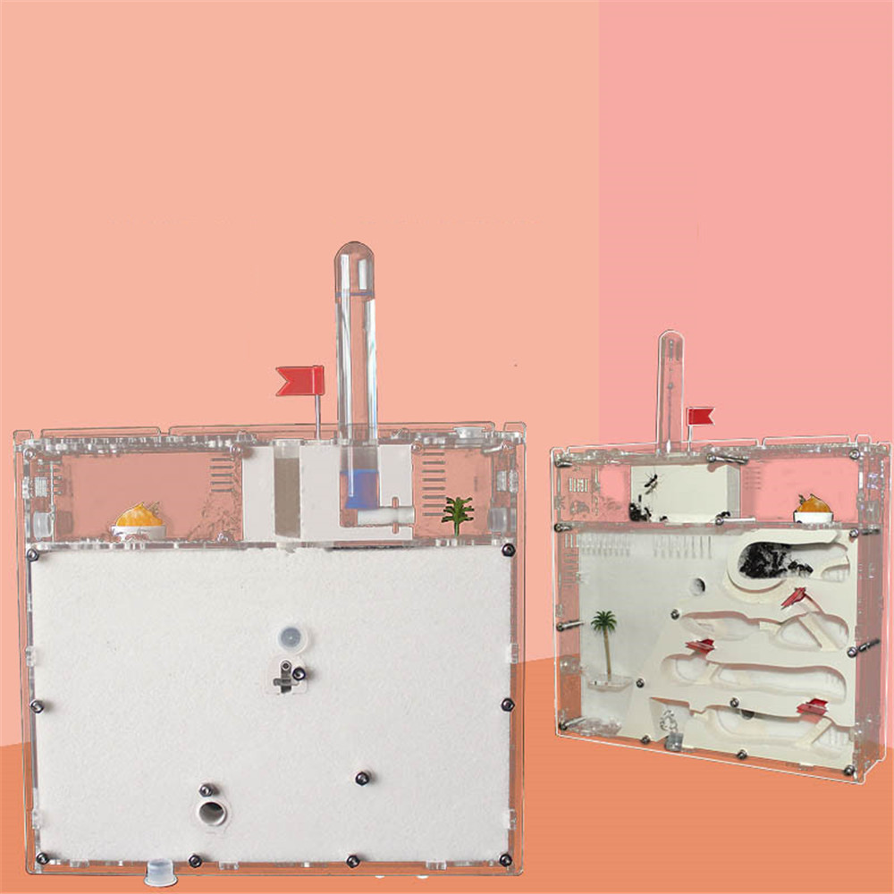 Expandable Ant Castle Four-story Ant Farm Room Double-sided Pet Workshop Sand Castle Home Kingdom Sand Soil Nest Queen Ant