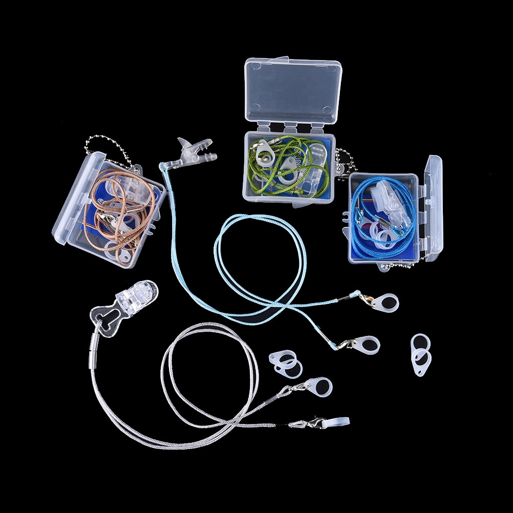 Avec boîte 1 ensemble derrière l'oreille aides auditives pince corde protecteur support sécurité Protection accessoires pour enfants et adultes