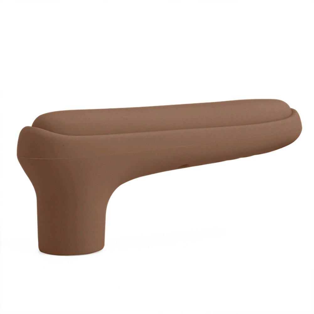 Door Handle Cover Silicone Anti Collision Static Door Handle Protector Covers for Baby Child Home Safety Sleeve Room Doorknob: Coffee