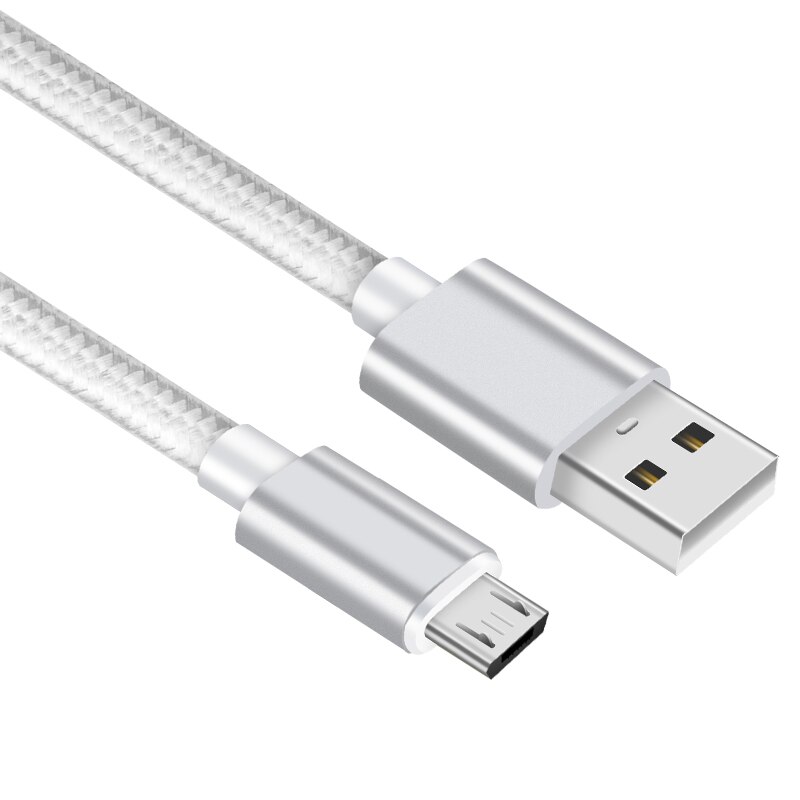 2A Nylon Micro USB Cable Fast Charge USB Data Cable for Samsung Vivo LG Lenovo Tablet Android Mobile Phone USB Charging Cord