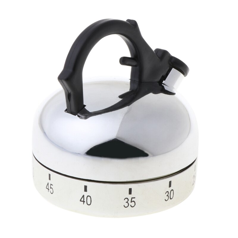 60 Minute Counting Teapot Shaped Kitchen Cooking Alarm Clock Timer Mechanical