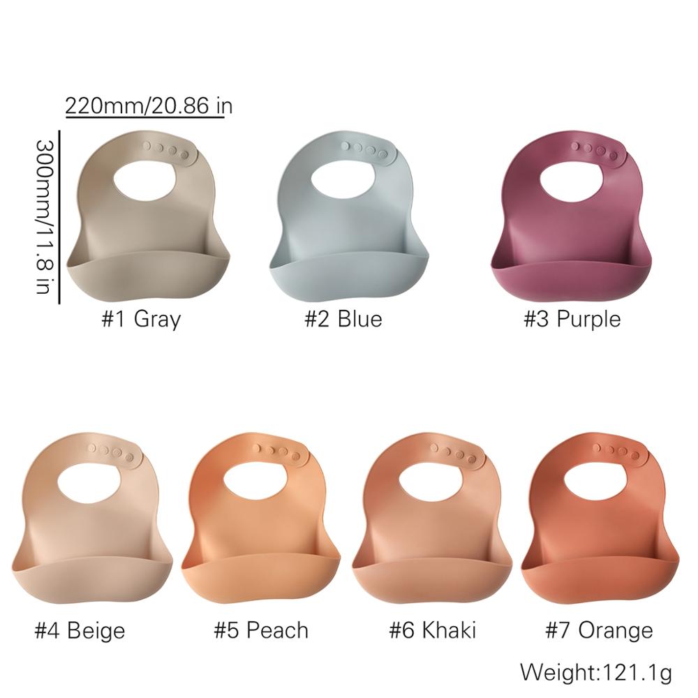 Bavoirs en Silicone pour enfants | Vaisselle d'alimentation en Silicone pour bébés, bavoirs de bébé en bas âge, alimentation petit déjeuner