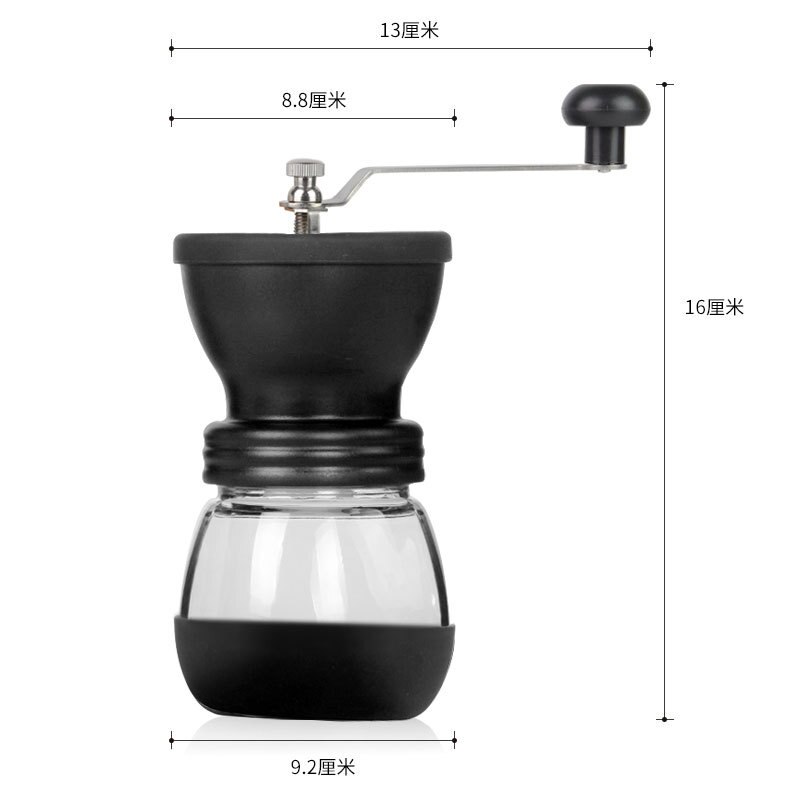 Manual Coffee Bean Grinder Adjustable Coarseness Ceramic Hand Held Mill Machine Easy Clean Kitchen Tool Grinders