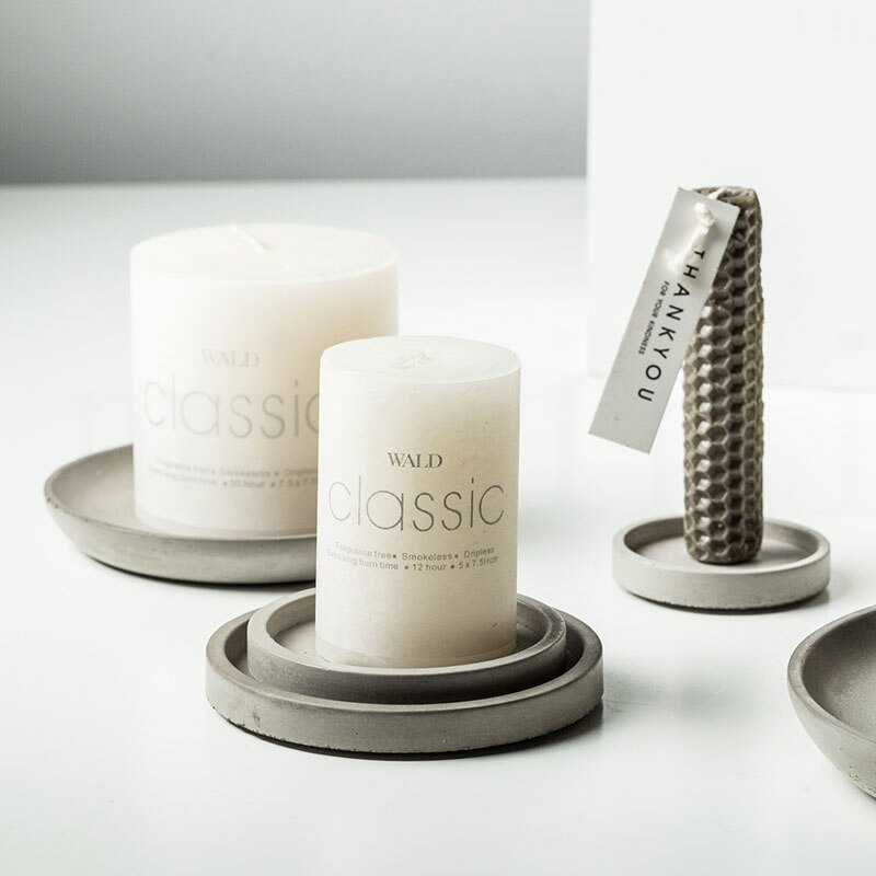 Concrete Round Tray Mold Round Base Mold Jewelry Storage Tray DIY Clay Epoxy Cement Tray Silicone Mold