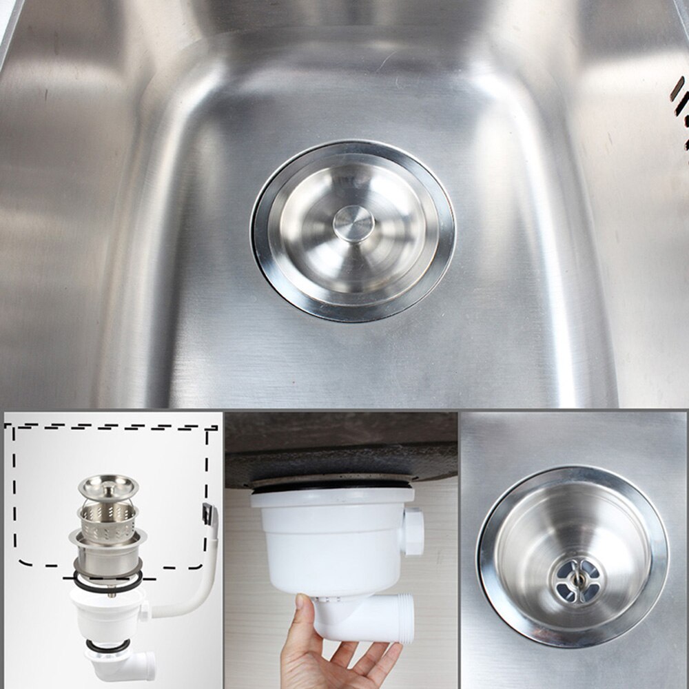 Keuken Afval Rvs Spoelbak Zeef Plug Afvoer Filter Stopper Mand Dra Rvs Spoelbak Zeef Keuken Gereedschap Zeef Afval Screen Haar Catcher Stopper Sink