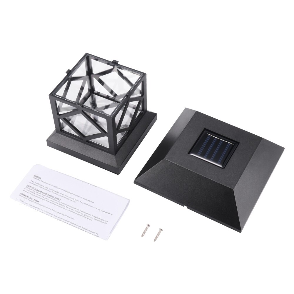 Lawn Light Waterproof Outdoor Solar Landscape Home Garden Yard Wall Fence LED Garden Yard Bollard Pillar Light Post Ground Lamp