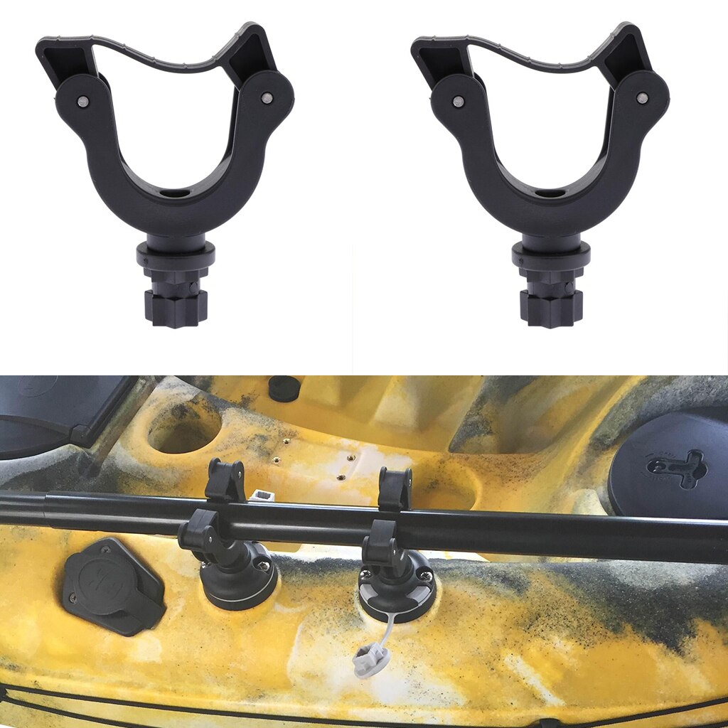 2x Kayak Paddle Holder Canoe Boat Track Rail Mount Paddle Clip Mount Keeper