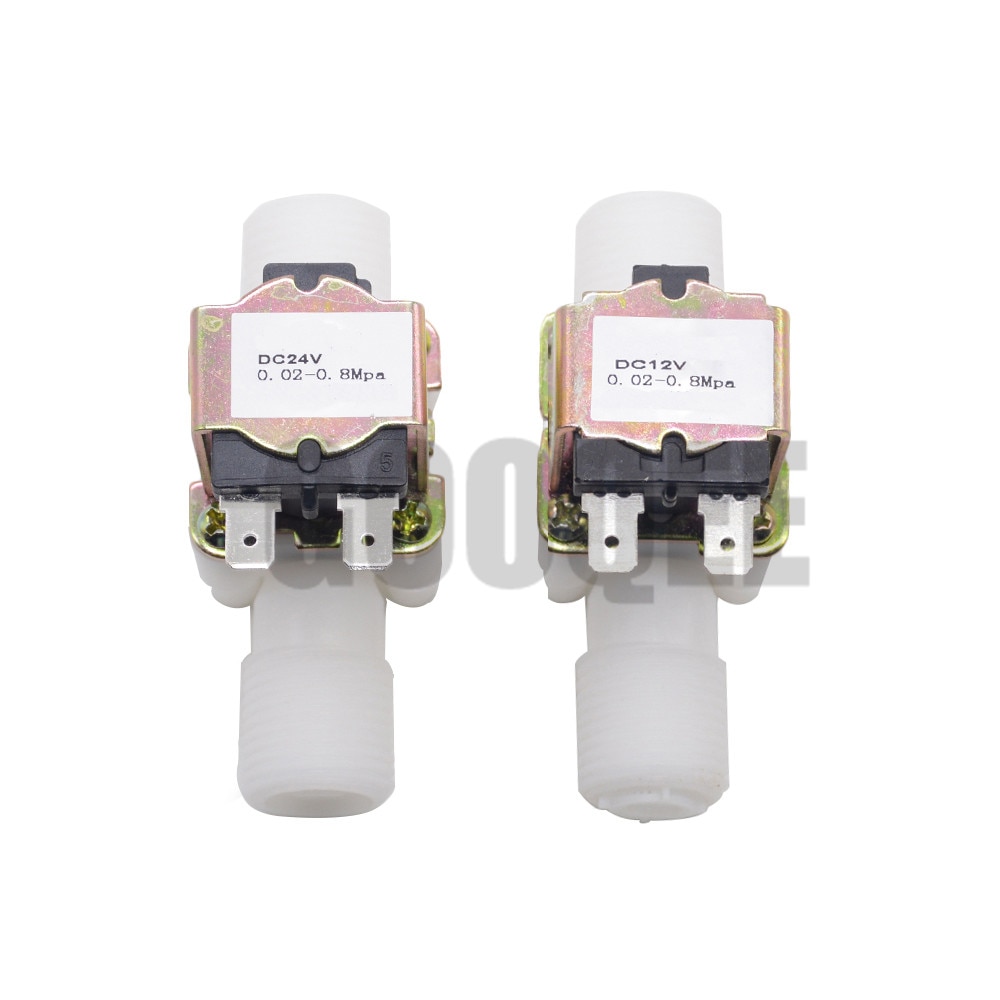 12V 24V 220V 1/2 "elettrovalvola in plastica distributore magnetico per lavatrice acqua potabile regolatore di pressione pneumatico