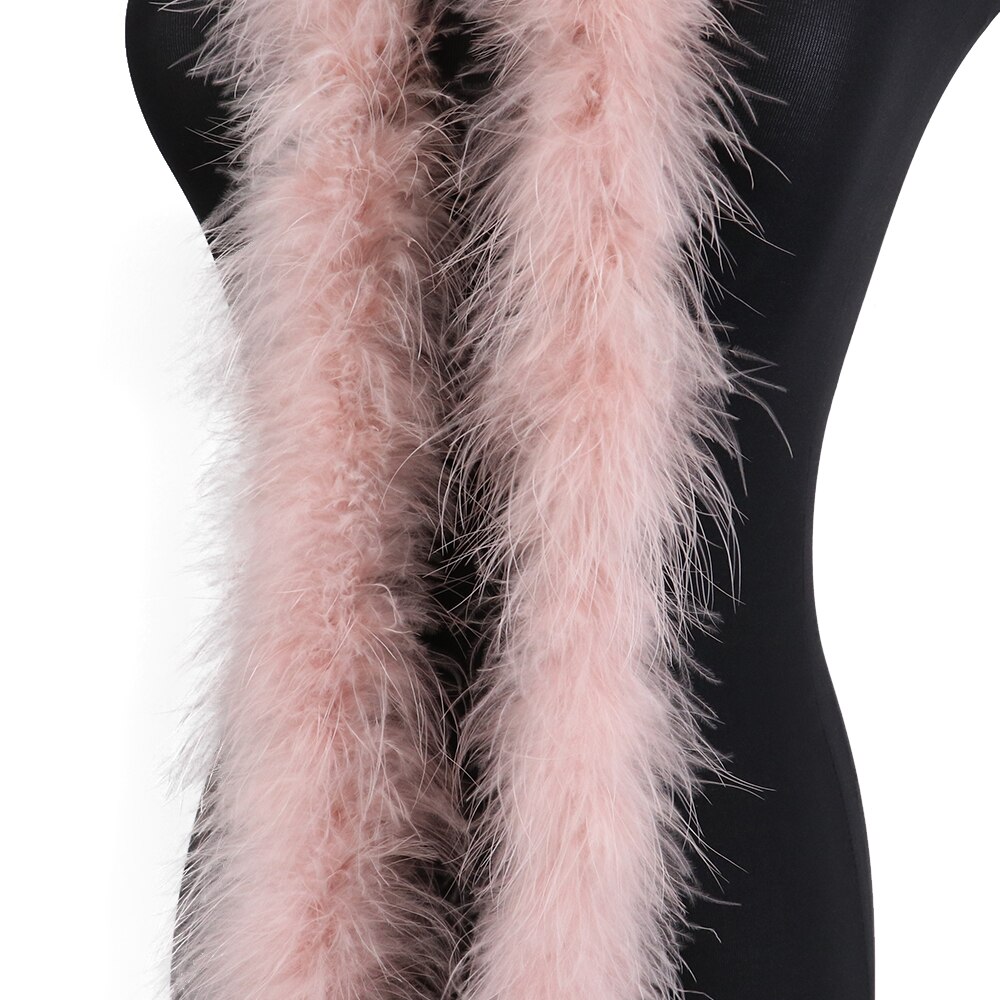 20G Zachte Marabou Veren Boa Voor Sieraden Ambachten Accessoires Bruiloft Decoratie Rekwisieten Fuffy Turkije Pluim: leather pink