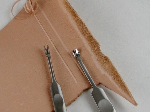 Handmade Leather Tools V / U-shaped Trencher Stainless Steel Trimming Device Hand-stitched Cow Leather Leather Art Diy Tool