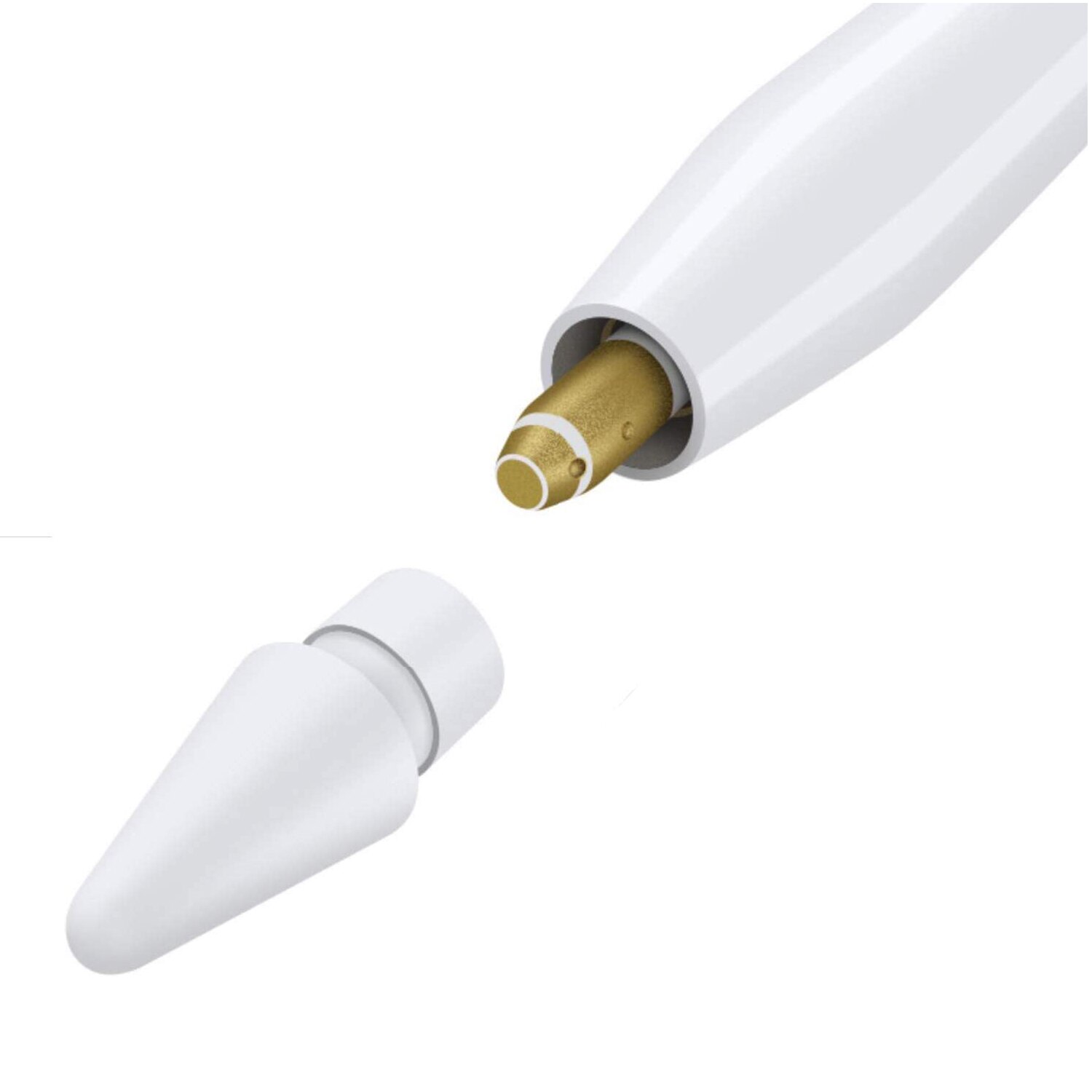 Stylus Pencil Tips Replacement Compatible For Apple Pencil 1st 2nd Generation For Apple Pencil Tip Nib Spare Replace: 1pcs Tips