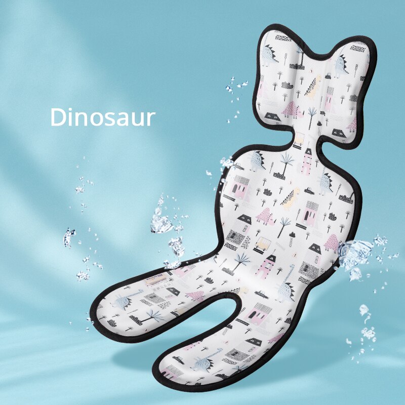 Sunveno Baby Stroller Accessories Comfortable Cool Baby Stroller Liner General Seat Cushion Kids Pushchair Cushion Stroller Pad: 3D dinosaur