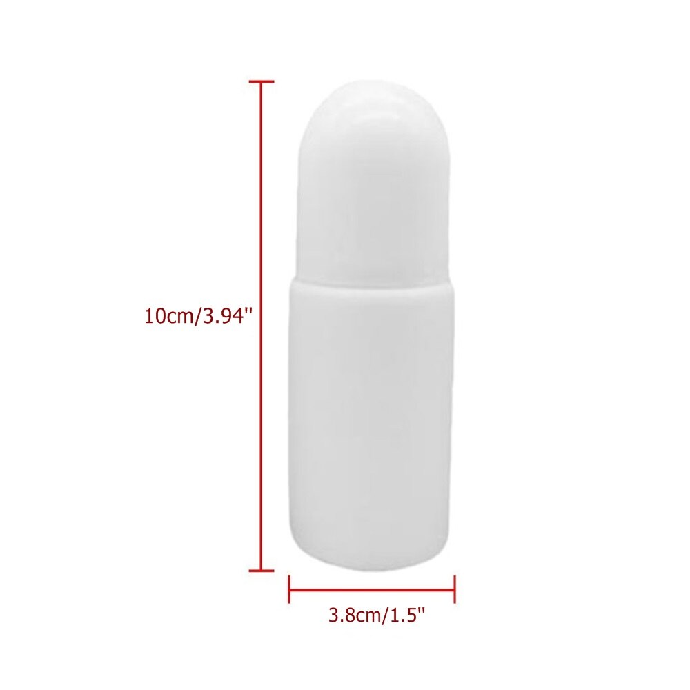 3 Pieces 50ML Plastic Roller Ball Essential Oil Sub-bottling Mist Container Travel Refillable Bottle DIY Deodorant Accessories