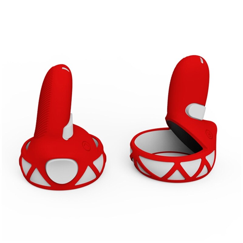 Vr-controller-griffhülle kompatibel mit oculus quest 2, silikon-schutzhülle, griffschutz, vr-ersatzteile: Rot