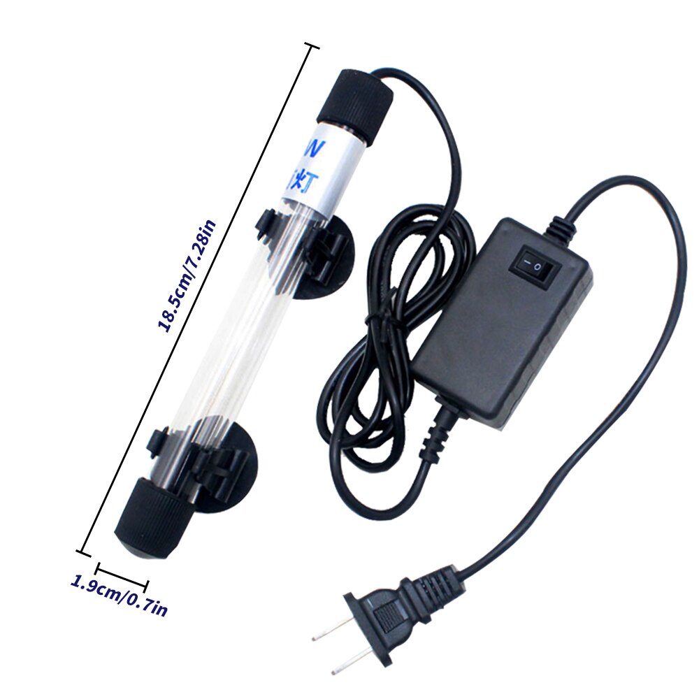 Aquarium Submersible Aquarium UV lampe germicide Quartz verre sous-marin purificateur temps stérilisateur ue/US/royaume-uni Plug animal de compagnie Supplie