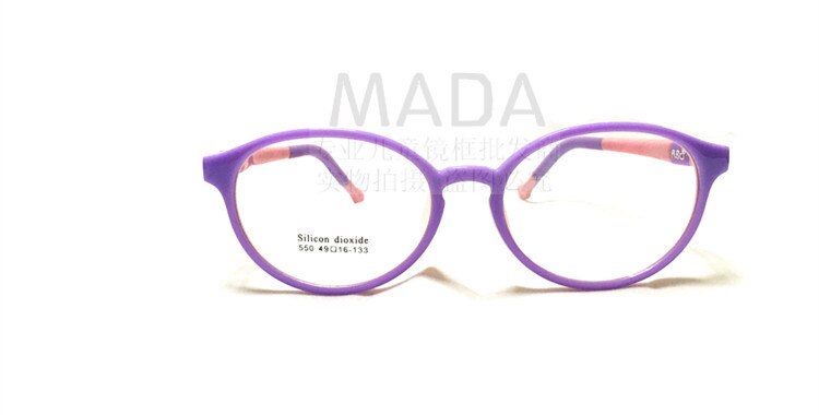 Marco de gafas de silicona, marco redondo para chico, espectáculo de miopía para niños y niñas, muy suave y cómodo de
