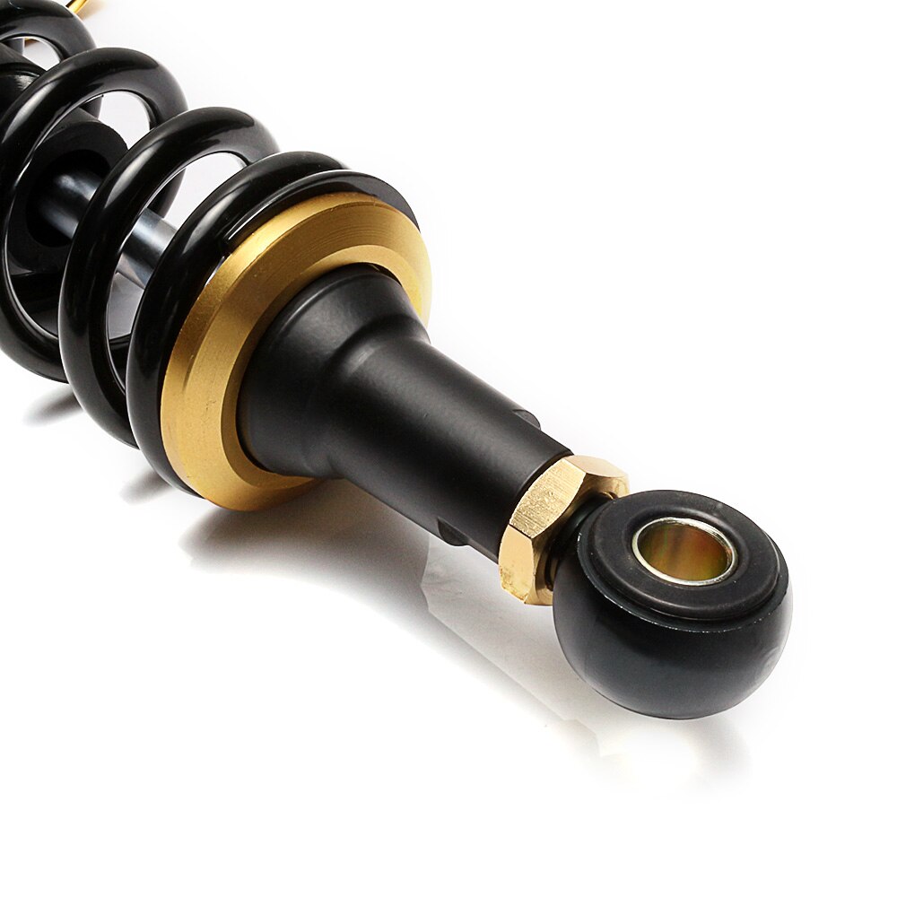 Amortiguador para moto Universal 400mm 15 3/4 "suspensión trasera para motor de bicicleta tierra Scooter ATV Quad Oro Negro D15