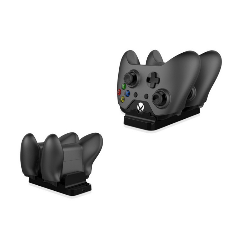 Dock Controller Charger +2x Rechargeable Batteries for XBOX ONE Rechargeable Battery Charging Dock !